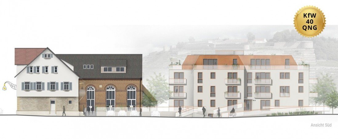 unverbindliche Illustration Etagenwohnung Asperg