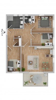 Wohnung-Nr. 1 Einziehen ohne Warten - 4,5 Zimmerwohnung + Einbauk�chengutschein