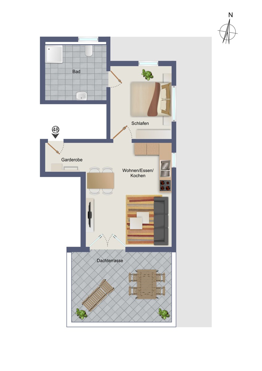 Wohnung-Nr. 8 Etagenwohnung Albstadt