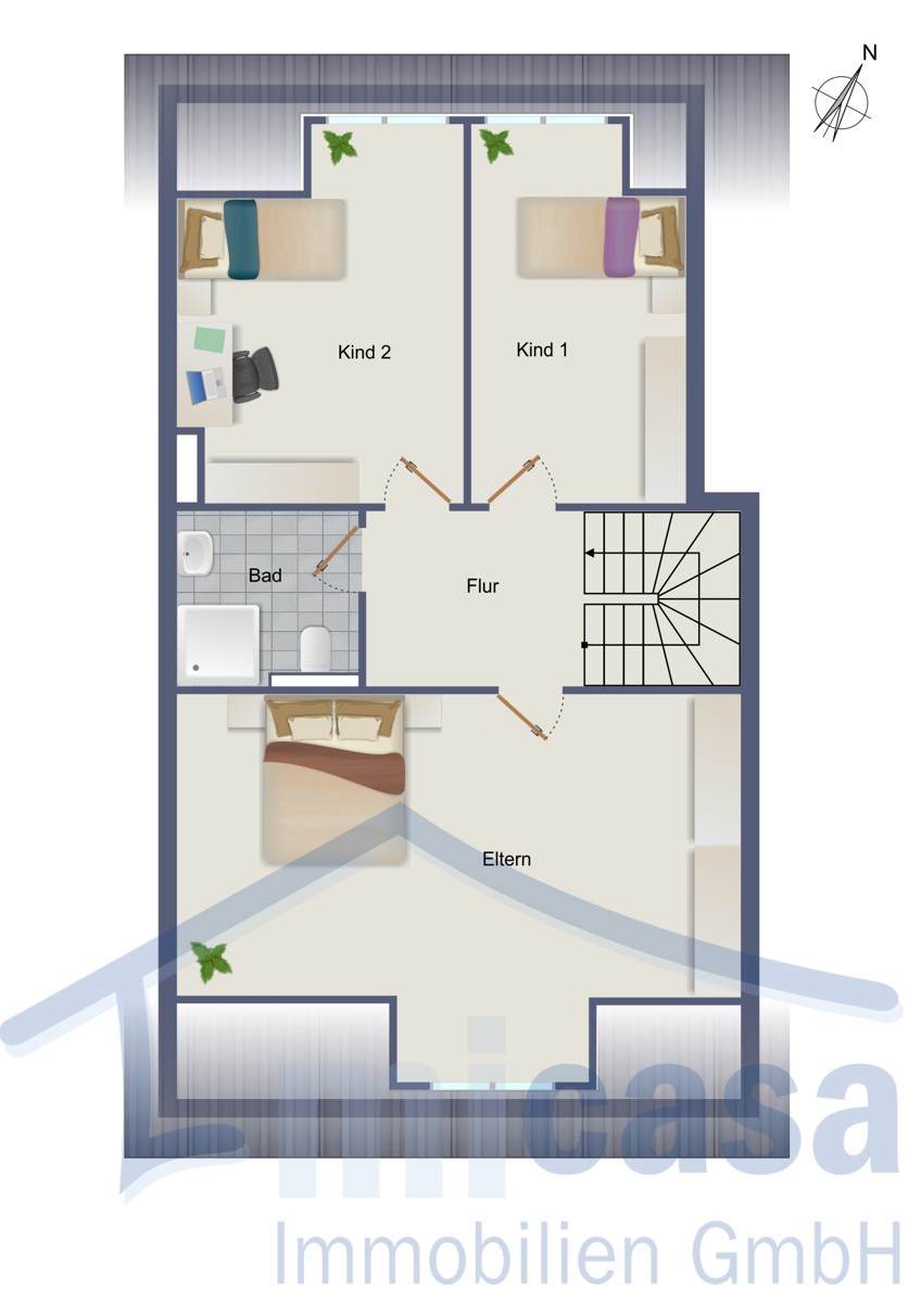 Wohnung-Nr. 2-2 Maisonettewohnung Waiblingen / Neustadt Rems-Murr-Kreis
