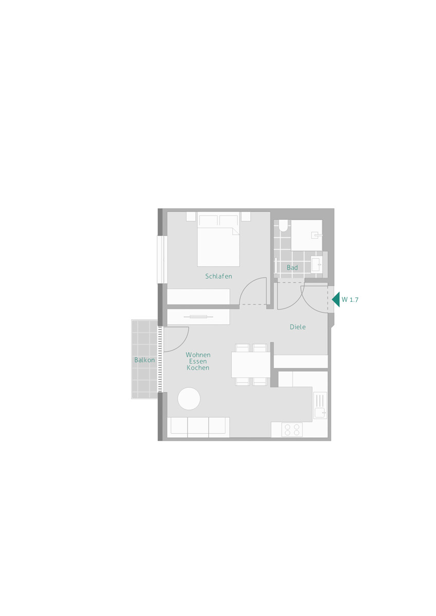 Wohnung-Nr. 7 Etagenwohnung Renningen