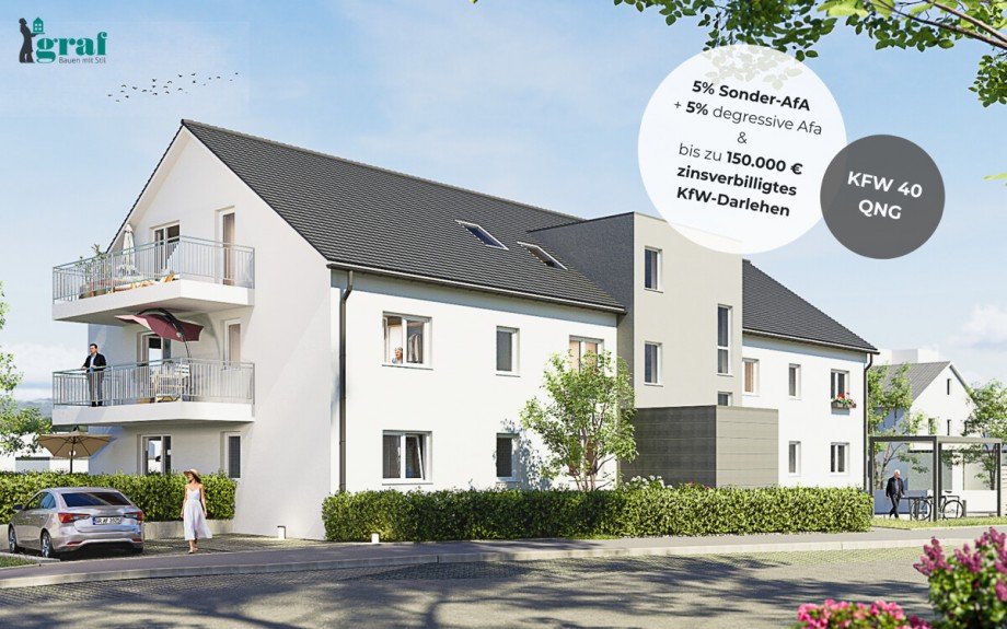 unverbindliche Illustration Erdgeschosswohnung Renningen