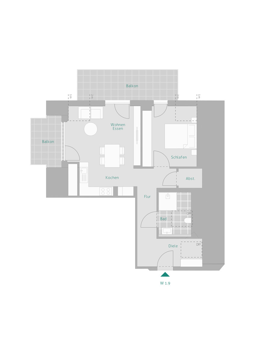 Wohnung-Nr. 9 Dachgeschosswohnung Renningen