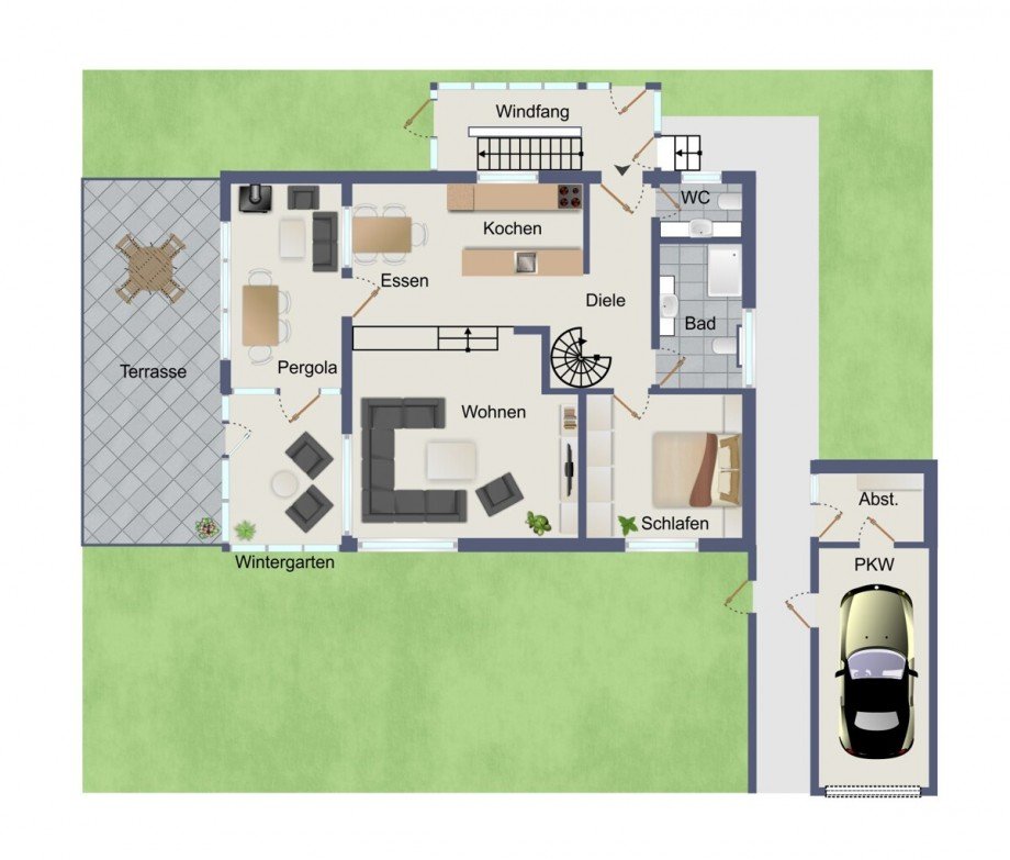 Erdgeschoss Einfamilienhaus Bondorf