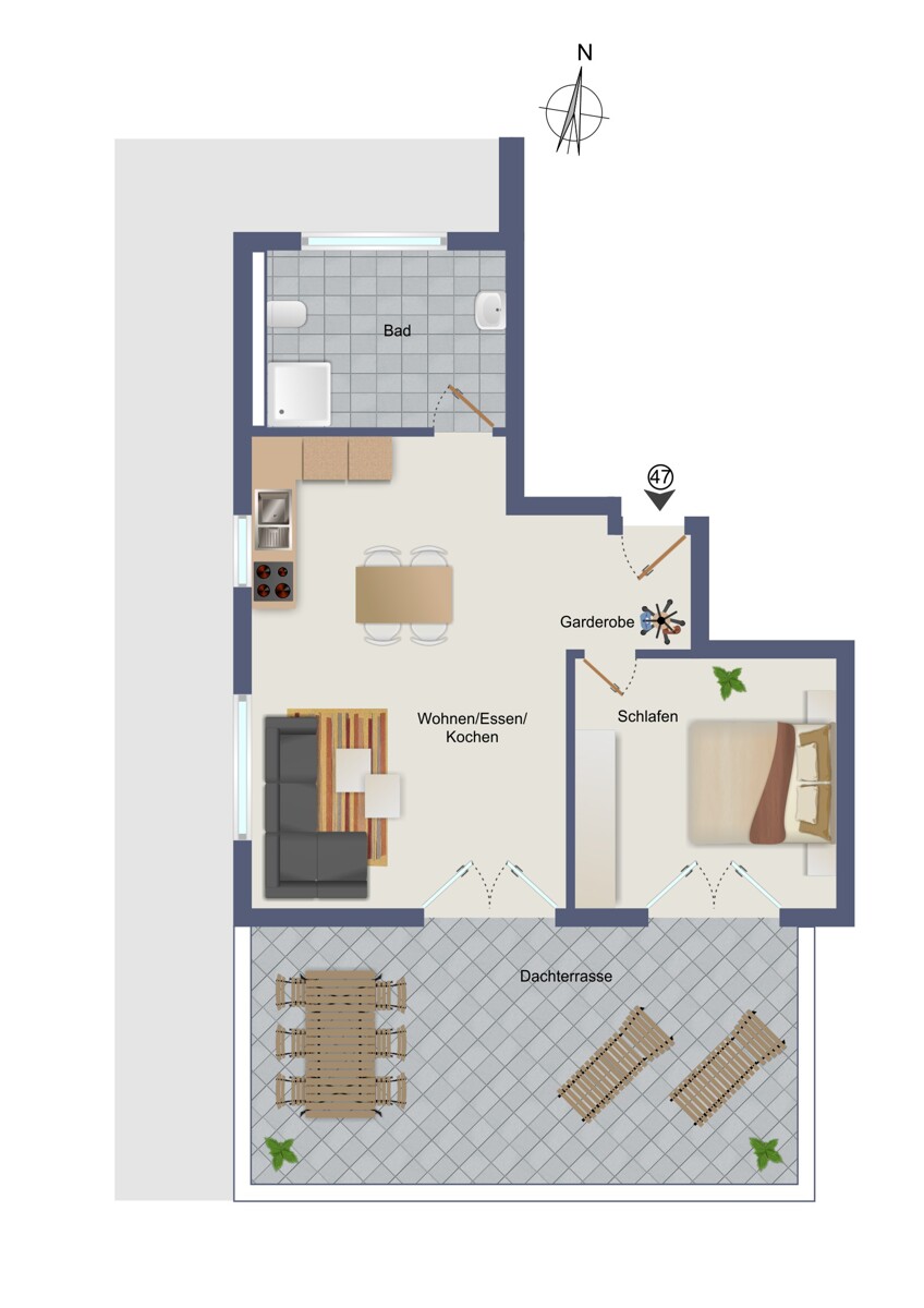 Wohnung-Nr. 7 Etagenwohnung Albstadt