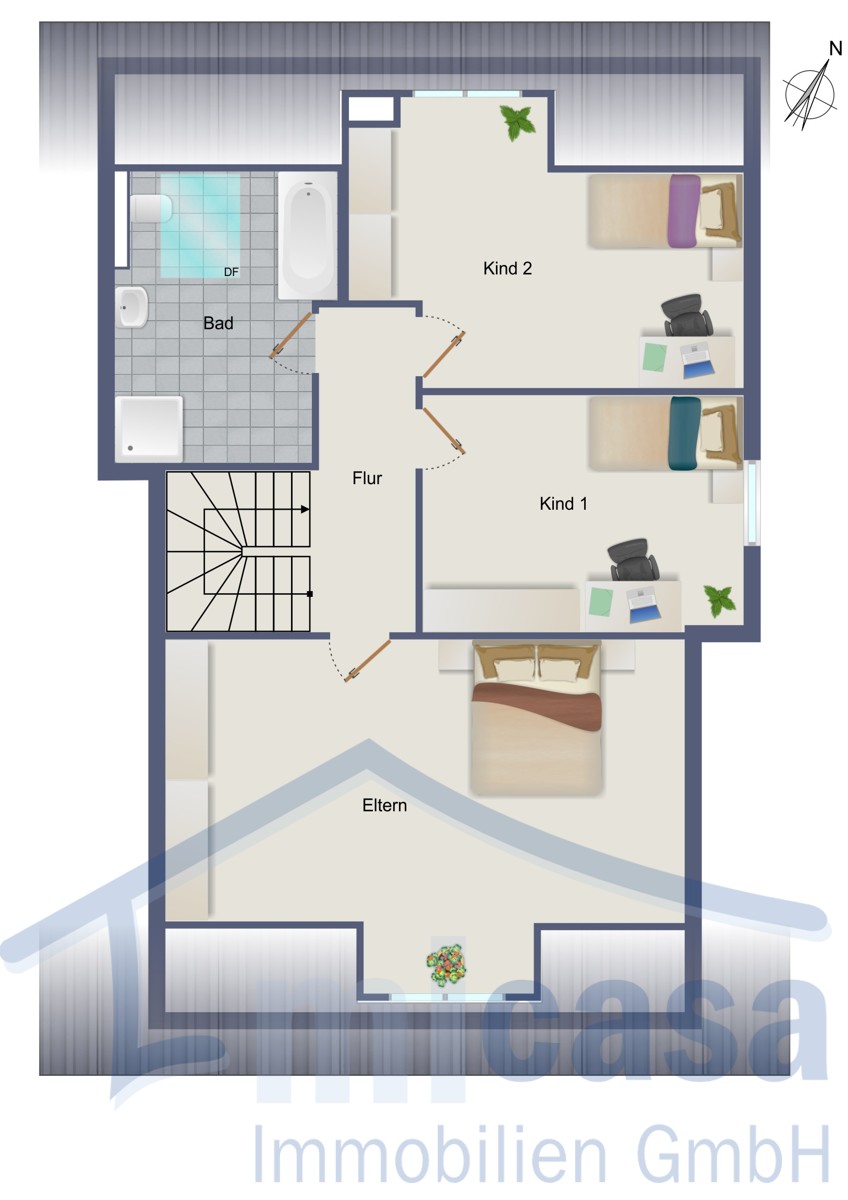 Wohnung-Nr. 3-2 Etagenwohnung Waiblingen / Neustadt Rems-Murr-Kreis
