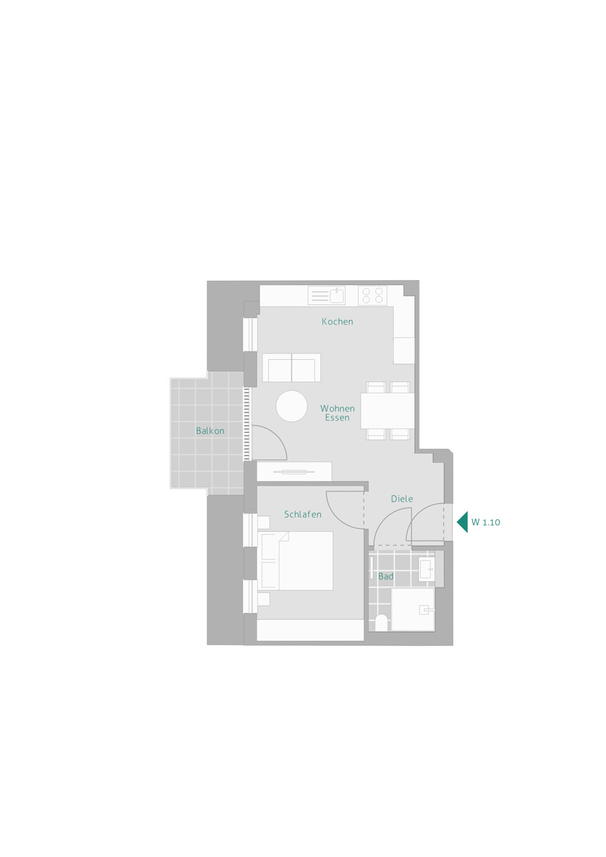 Wohnung-Nr. 10 Dachgeschosswohnung Renningen