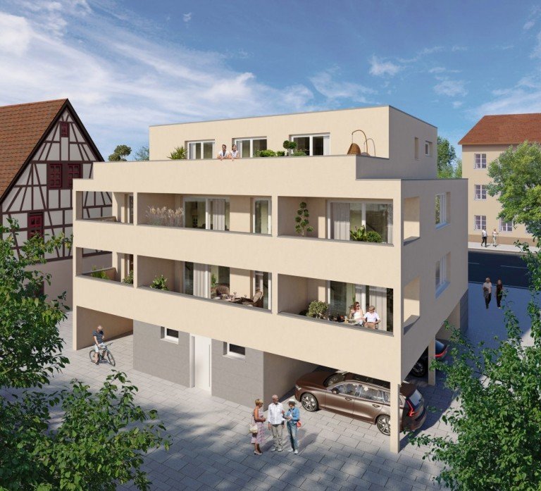 Sedanstra�e Illustration Albstadt Etagenwohnung Moderne 2,5-Zimmer-Wohnung in Albstadt-Tailfingen - ideal f�r Singles, Paare oder Kapitalanleger