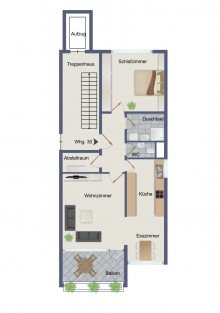Wohnung-Nr. 30 2,5 Zimmerwohnung in Filderstadt -Plattenhardt - sichere Wertanlage